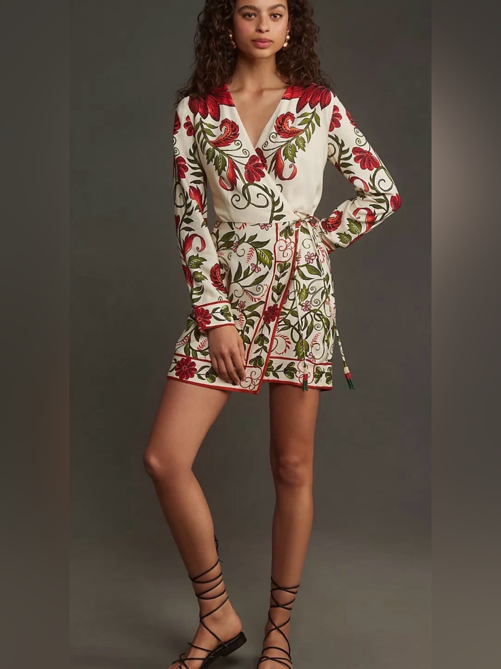 FARM RIO ANTHROPOLOGIE M wrap dress